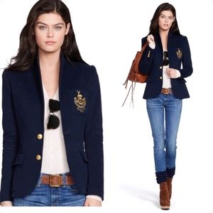 Polo by Ralph Lauren patch navy classic blazer
